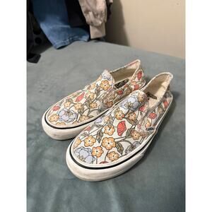 Womens 8 VANS FLoral prinț shoes